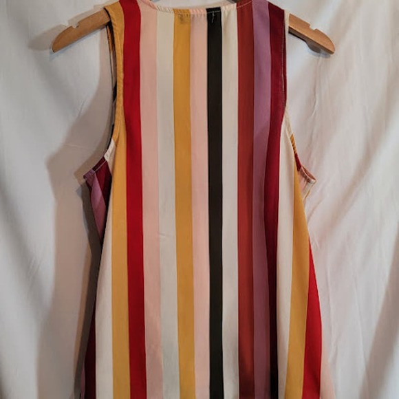 Label Rachel Roy- Multi colored striped blouse- size medium - Picture 4 of 7